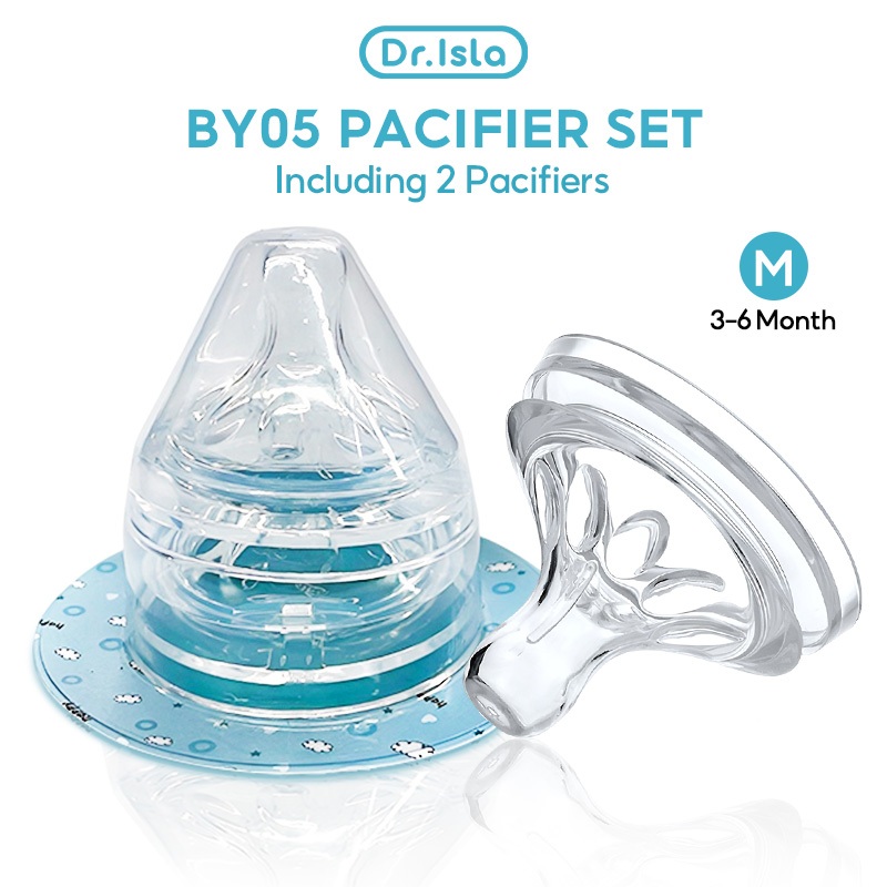 Dot Bayi Dr.isla BY06 2PCS Silikon BPA Free Anti Kolik untuk Botol Susu Leher Foto 7