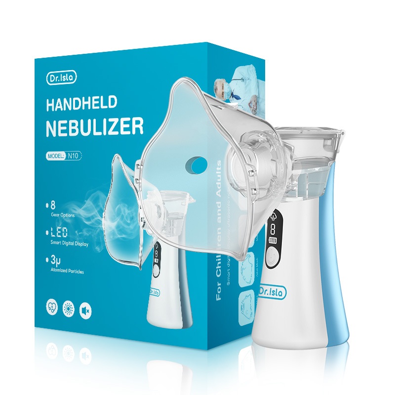 Dr.isla Nebulizer Portable Mesh N9 USB Rechargeable dengan 4 Masker Dewasa dan Anak Foto 8