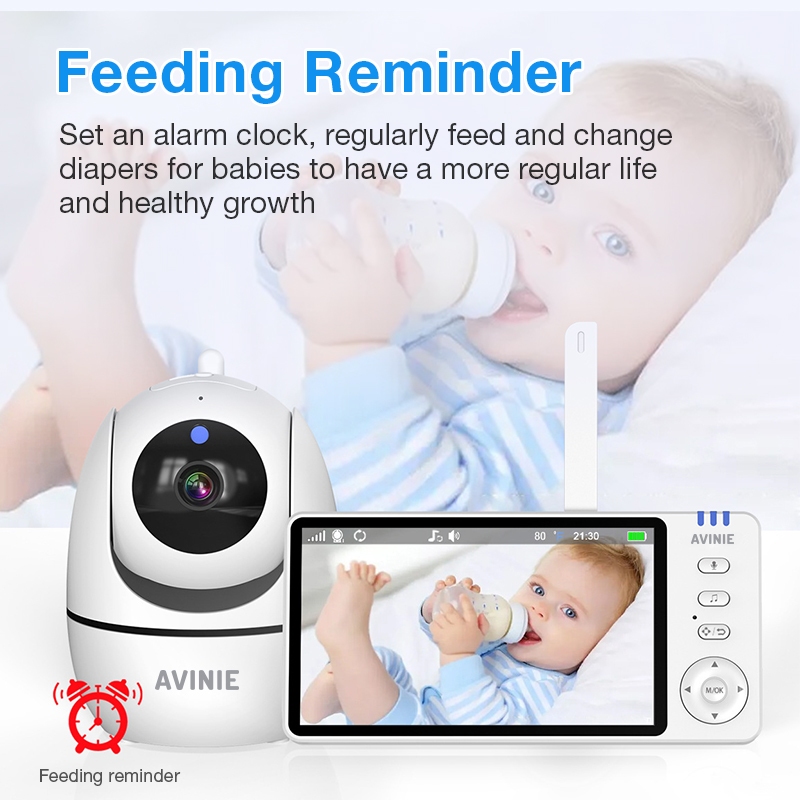 Dr.isla Baby Monitor Camera AVINIE AVM5 360 Derajat Night Vision & Voice Call Foto 5