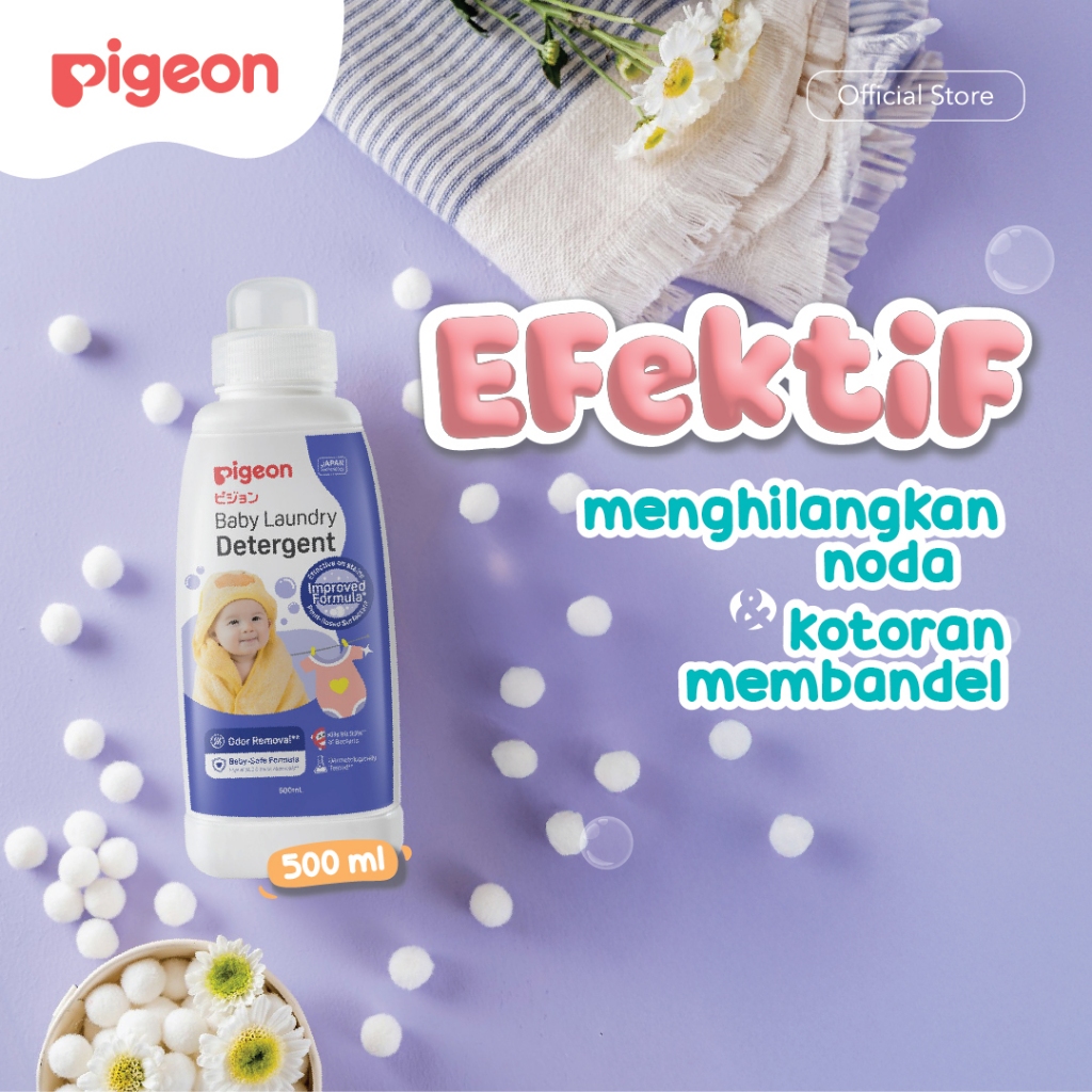 Deterjen Pakaian Bayi Pigeon Baby Laundry Detergent Cair 500ml Bebas Paraben Foto 4