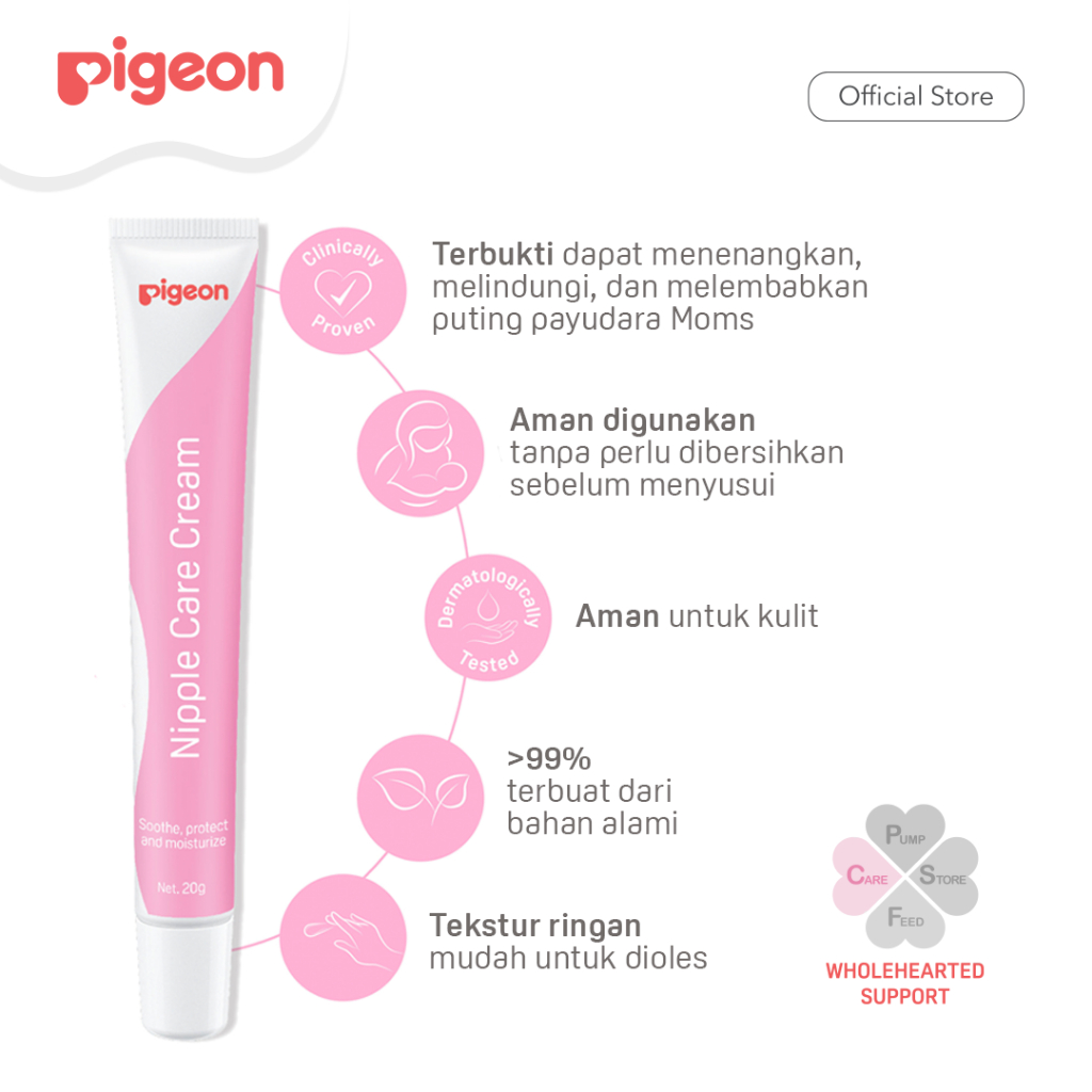 PIGEON Nipple Care Cream 10ml Pelembab Puting Lecet Multifungsi Food Grade Foto 4