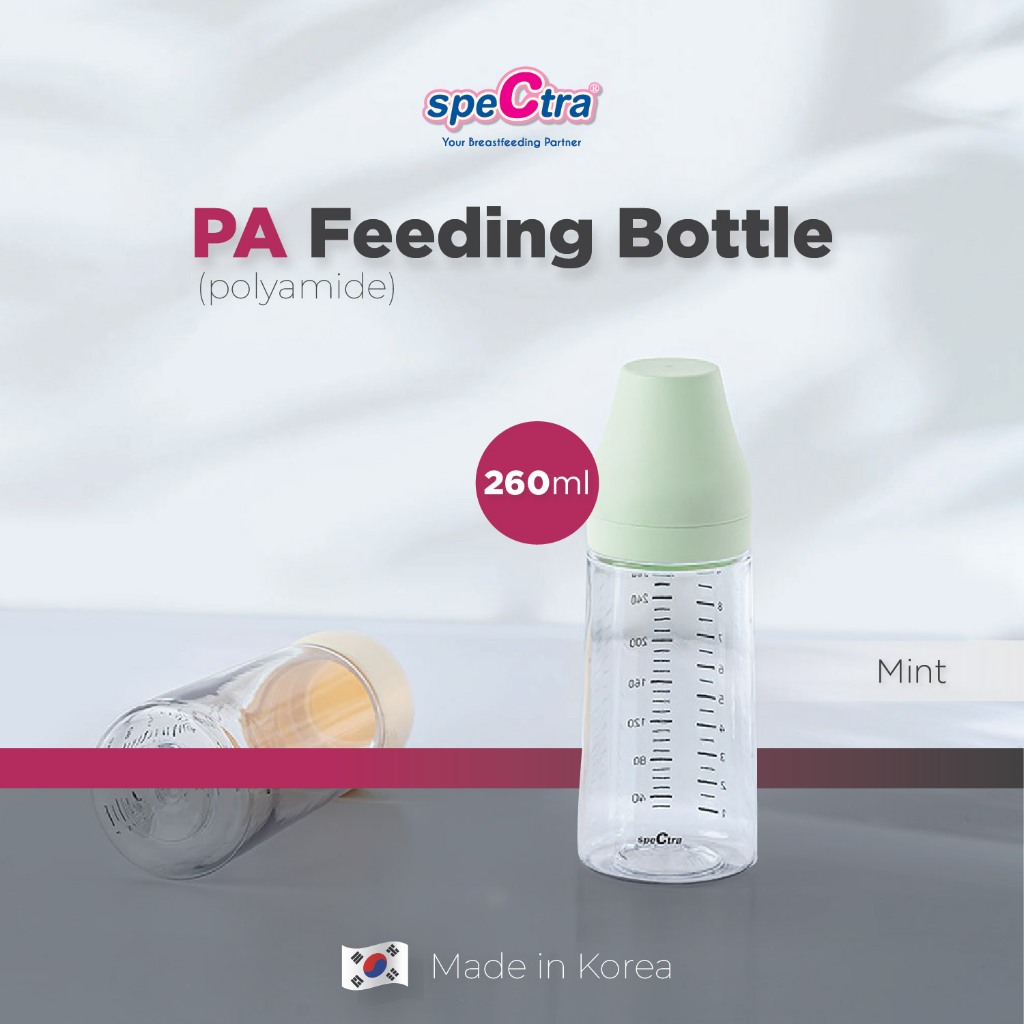 Botol Susu Spectra Baby Bottle PA 260ml Polyamide 2pcs Set Tanpa Dot Foto 7