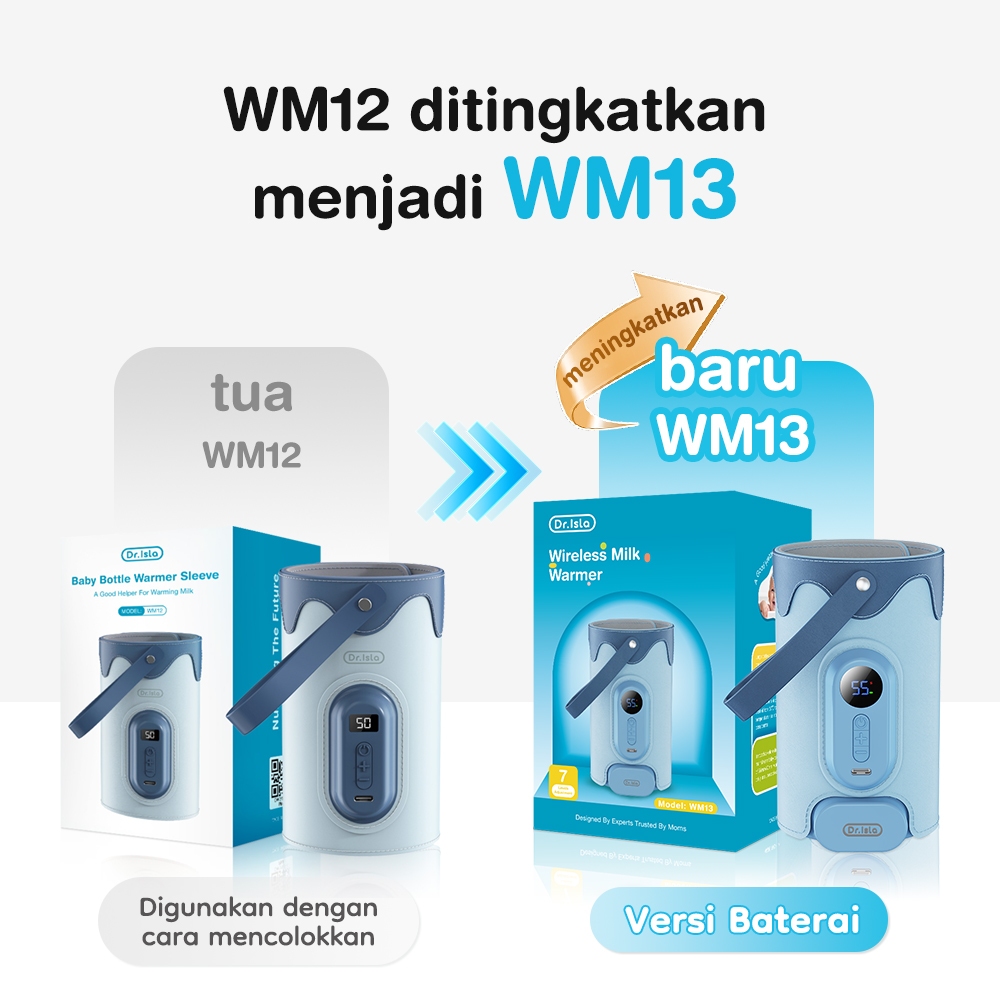 Dr.isla Tas Penghangat Botol Susu Portable WM12 USB LED Display Constant Temperature 40-50° Foto 7