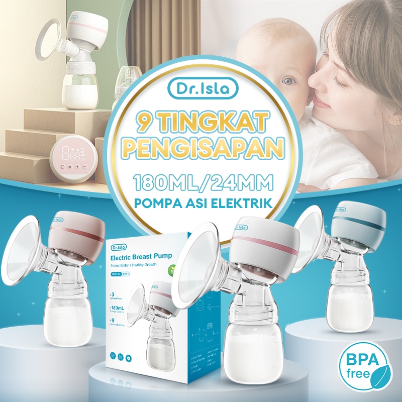 Pompa ASI Elektrik Dr.isla EB11 Portable USB Rechargeable Hisap Kuat 9 Level Foto 3