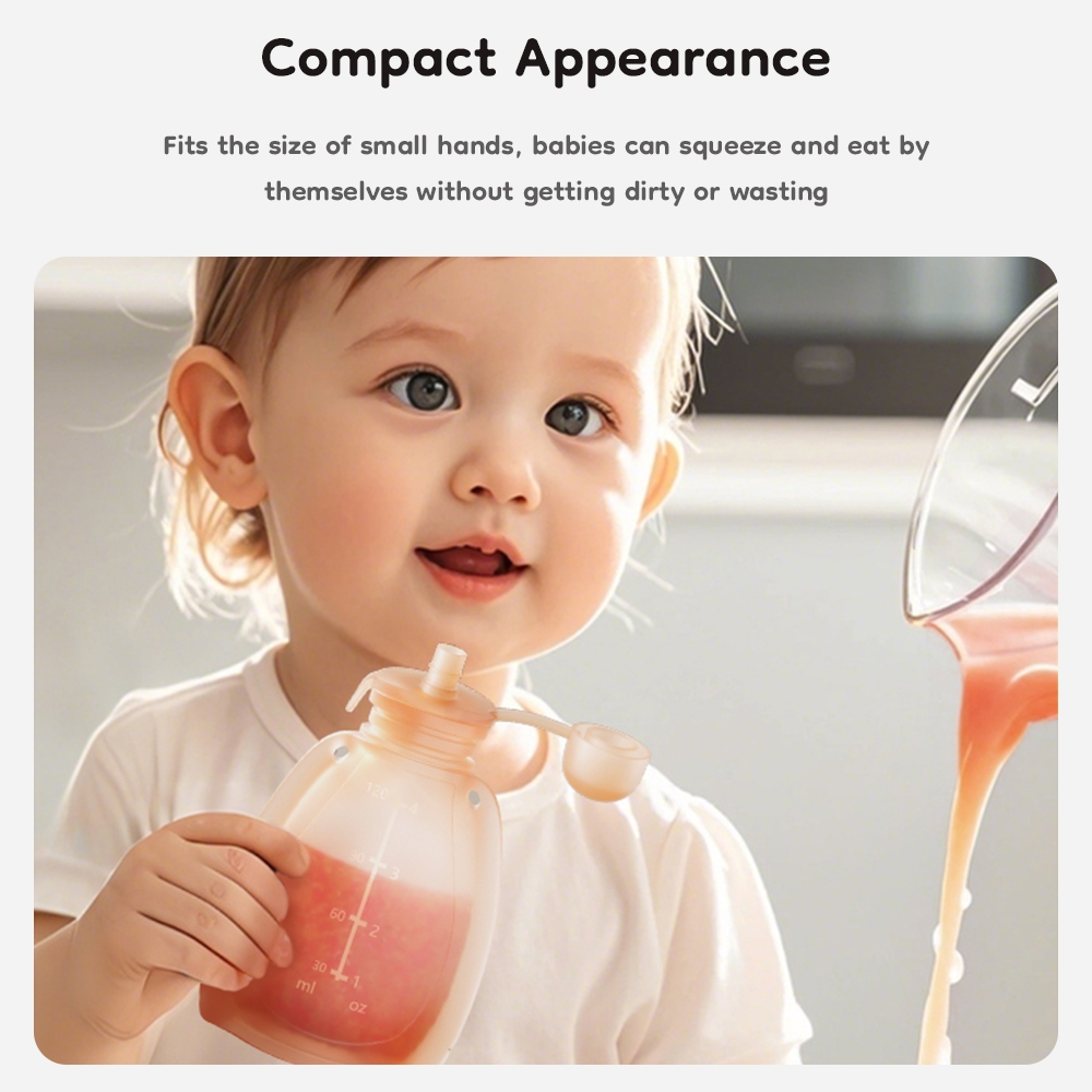Dr.isla MSB18 Silicone Food Storage Bag Reusable Ziplock Food Grade Kantong ASI Bayi Foto 5