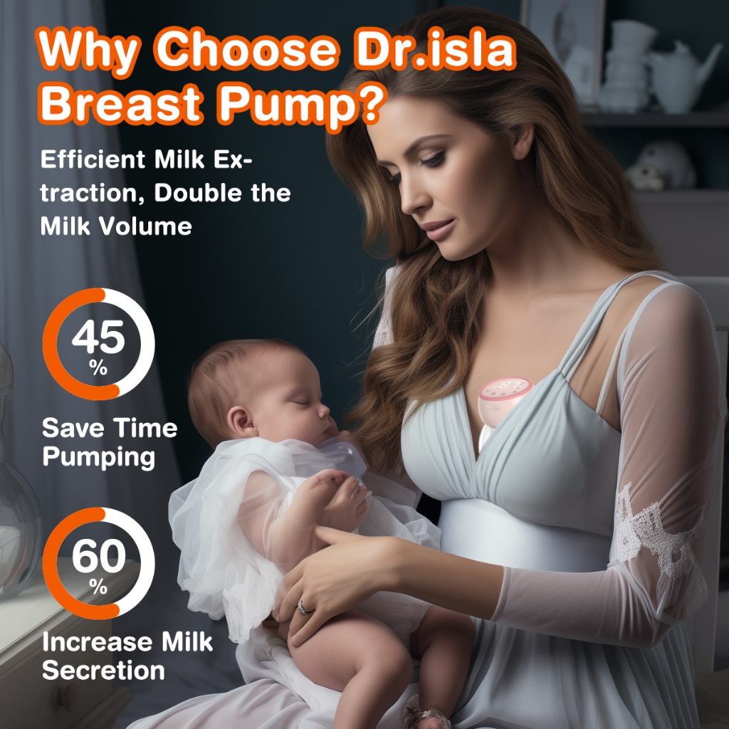 Pompa ASI Elektrik Dr.isla EB30 Handsfree Wireless dengan Lampu Malam BPA Free Foto 5