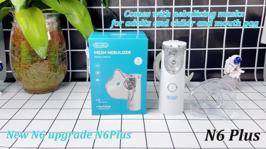 Dr.isla Nebulizer Portable USB N6 Alat Terapi Uap Pernapasan Asma untuk Anak & Dewasa