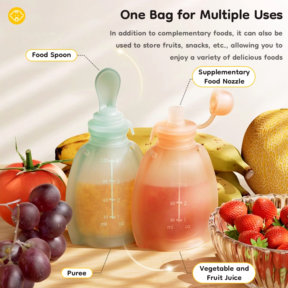 Kantong ASI Dr.Isla MSB18 Silicone Ziplock Reusable Tempat Makan Bayi Portable Foto 5