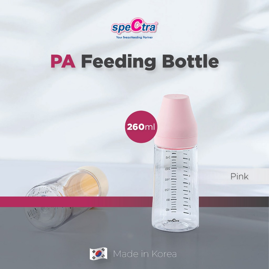Botol Susu Bayi Spectra PA 260ml Polyamide BPA Free Tahan Panas Foto 6