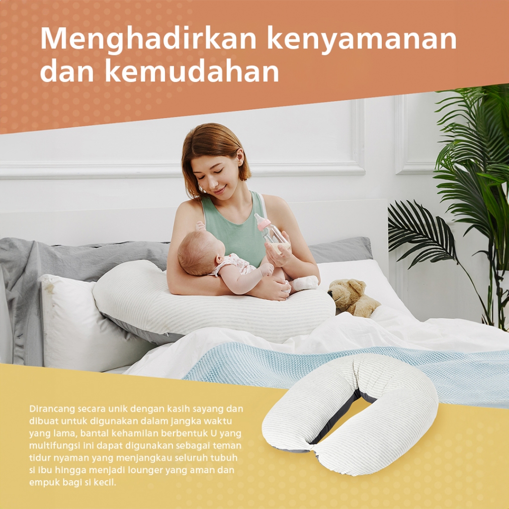 Bantal Menyusui Unilove Rusty Pink Foto 5