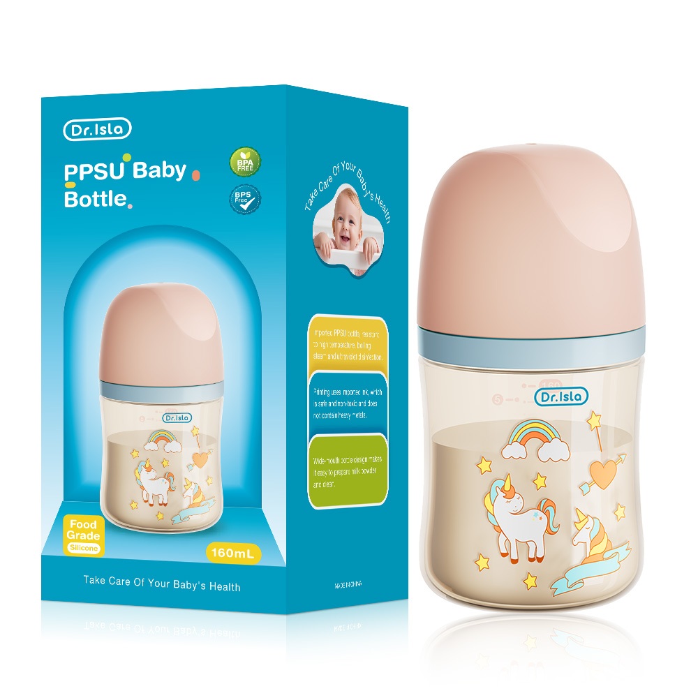 Botol Susu Bayi Dr.isla PPSU Tipe WC38 300ml Fitur Anti Tersedak dan Indikator Suhu Foto 8