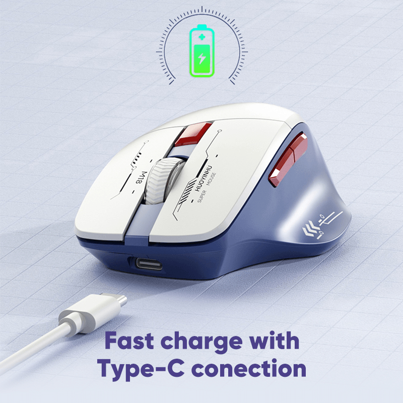 Mouse Wireless Gaming MOFii P6 RGB Foto 4