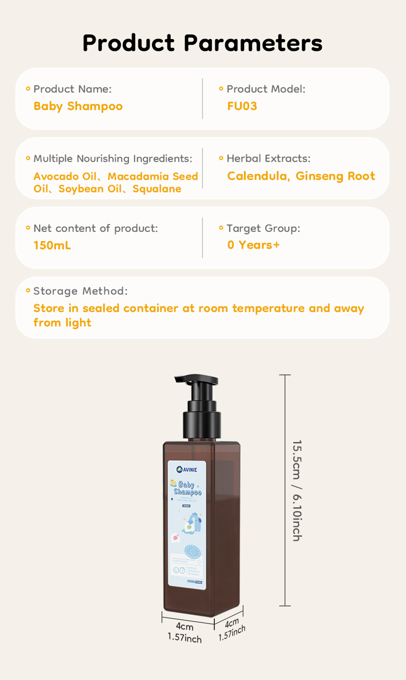Shampoo Bayi Avinie Microbiome Calendula Foto 7