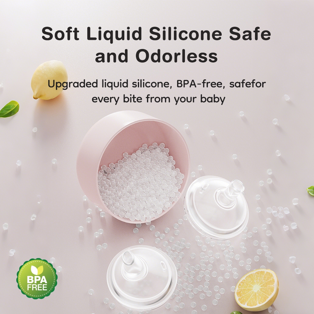 Dr.isla Dot Bayi 2PCS BY60 Dengan Sedotan Bola Gravitasi Untuk Botol Berleher 60mm Foto 3