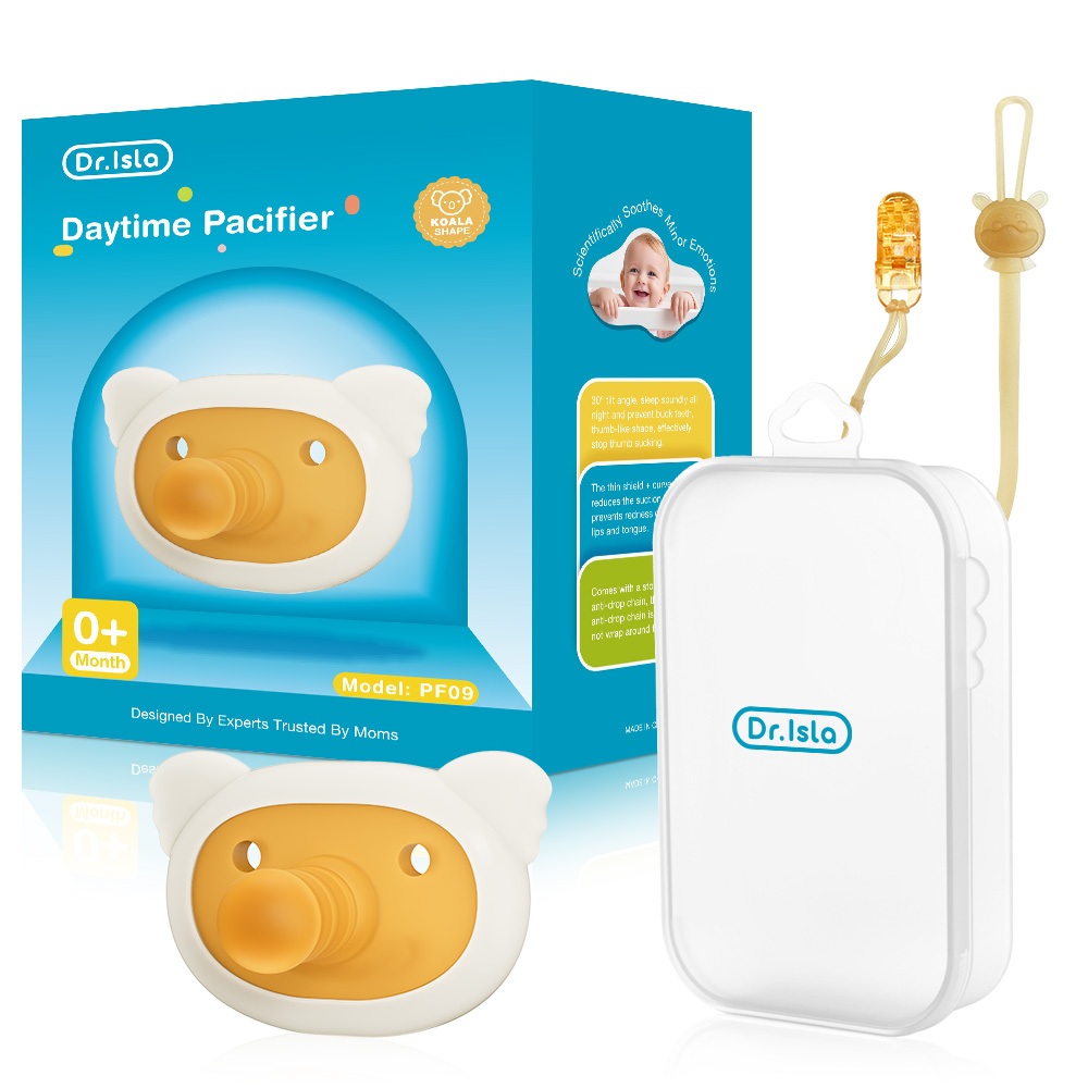 Dr.isla Empeng Bayi Orthodontic 2PCS Set 0-3 Tahun BPA Free dengan Rantai Anti Hilang Foto 6