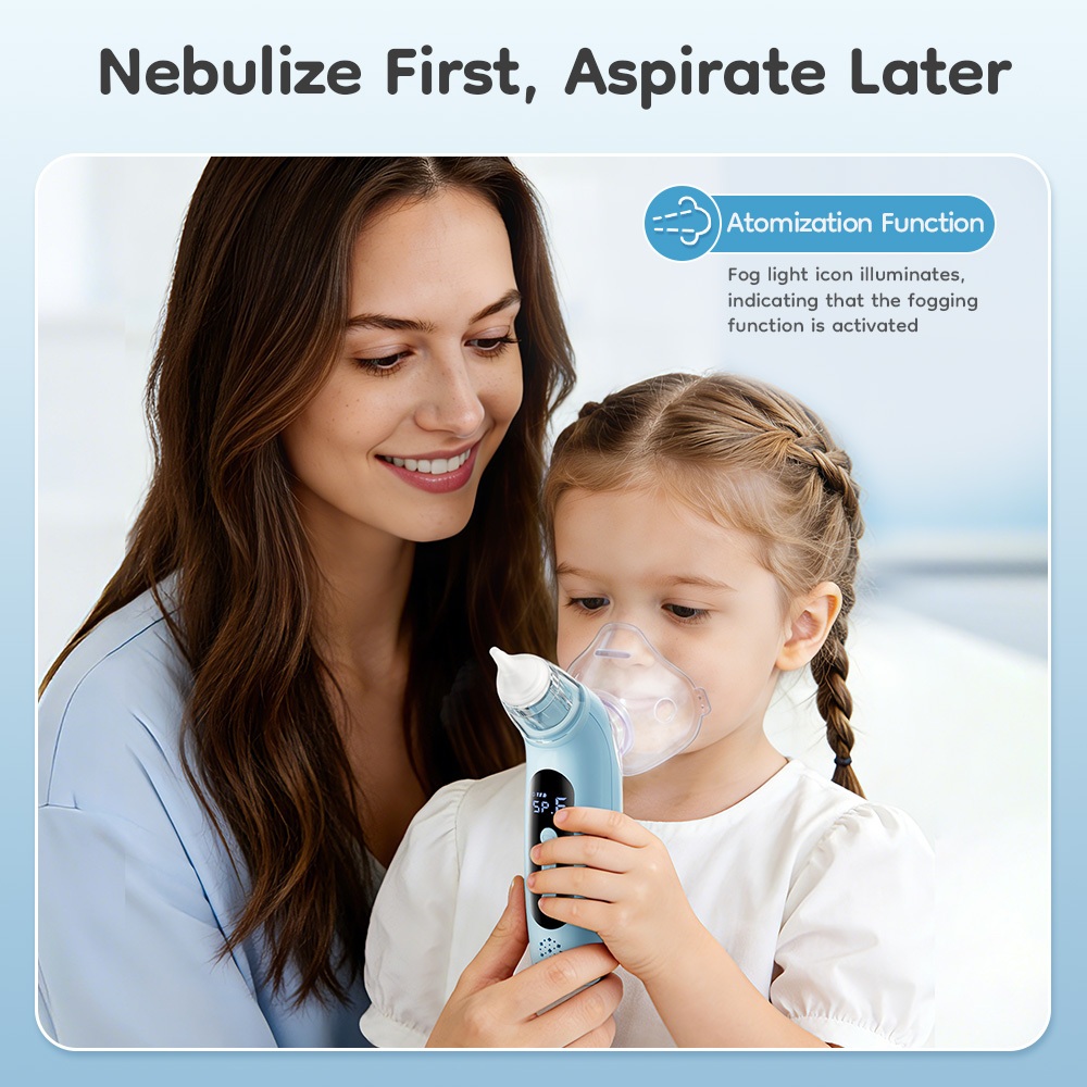 Dr.isla Penyedot Ingus Bayi Elektrik U95 2-in-1 Nebulizer 6 Level Hisap Portable Foto 4
