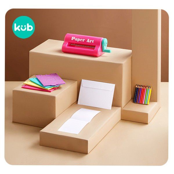 KUB Handmade Product Machine Mainan Edukasi Pembuat Kartu Ucapan dan Stiker Manual Foto 6