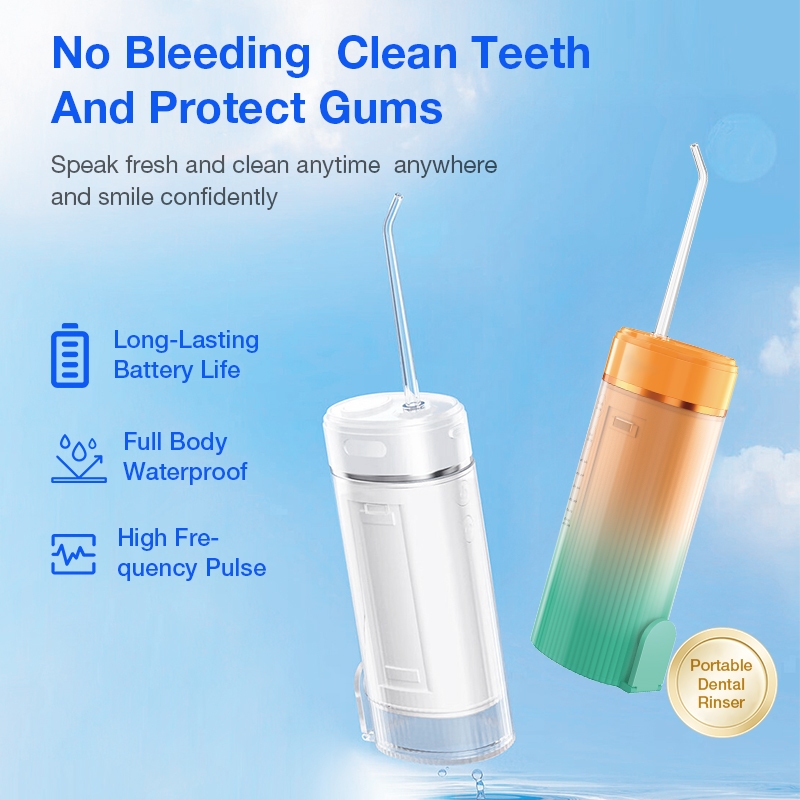 Dr.isla Water Flosser CF500 Oral Irrigator Elektrik Portable 3 Mode Pembersih Karang Gigi Foto 3