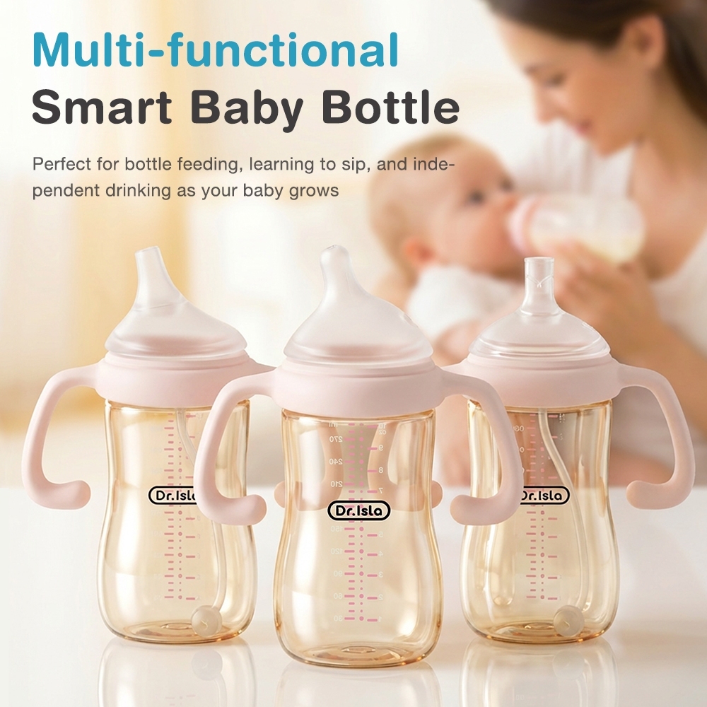 Botol Susu Bayi Dr.isla PPSU Tipe WC38 300ml Fitur Anti Tersedak dan Indikator Suhu Foto 2