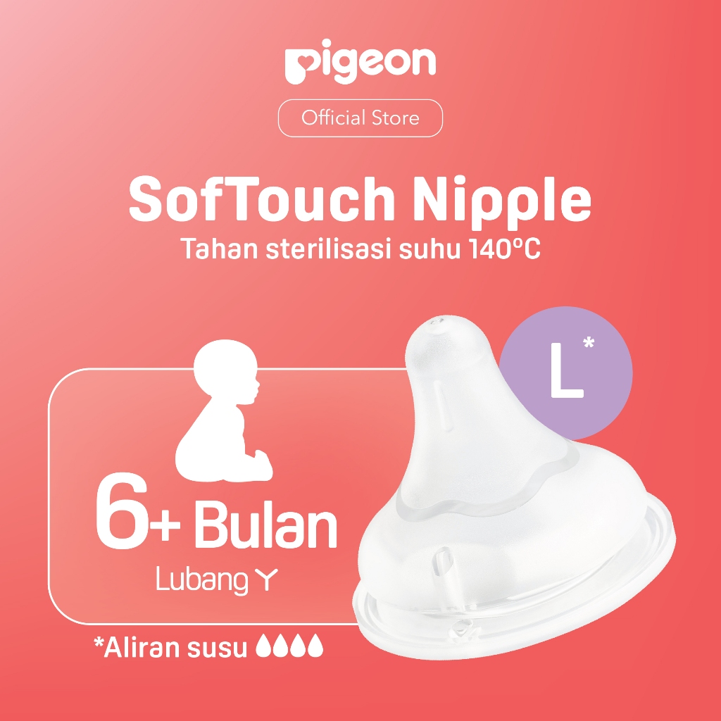 Pigeon SofTouch Nipple Wide Neck Dot Bayi Botol Susu Sistem AVS Anti Kolik Foto 8